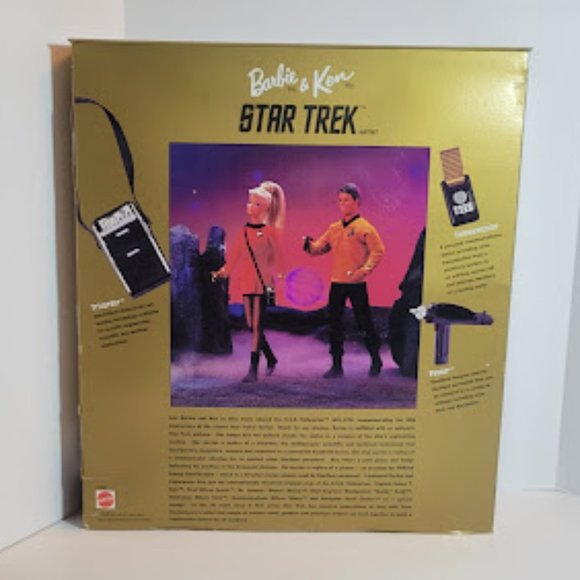 BARBIE AND KEN 1996 STAR TREK 30TH ANNIVERSARY GIFTSET COLLECTOR EDITION DOLLS - Picture 2 of 5